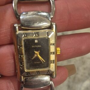 Men's Silver and Gold Watch